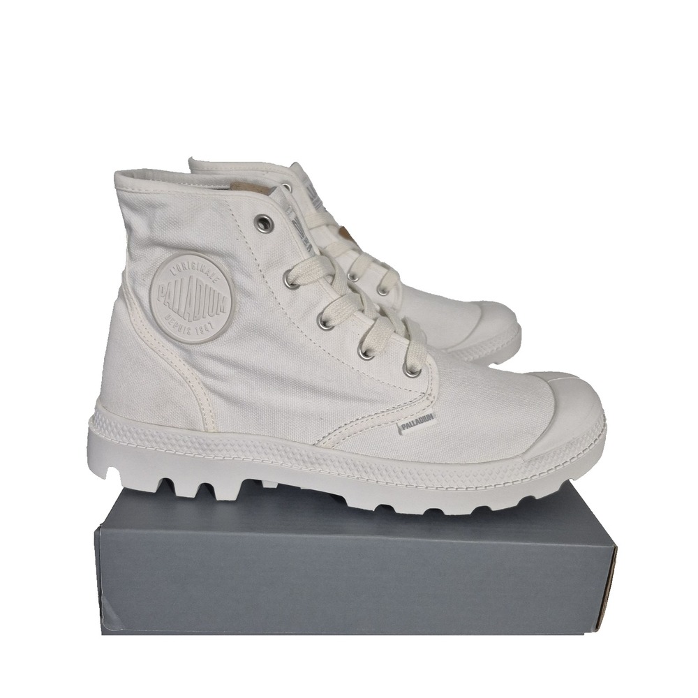 Palladium Boots Womens 11 Med Star White Pampa Hi Top Lace Up New in‎ Box